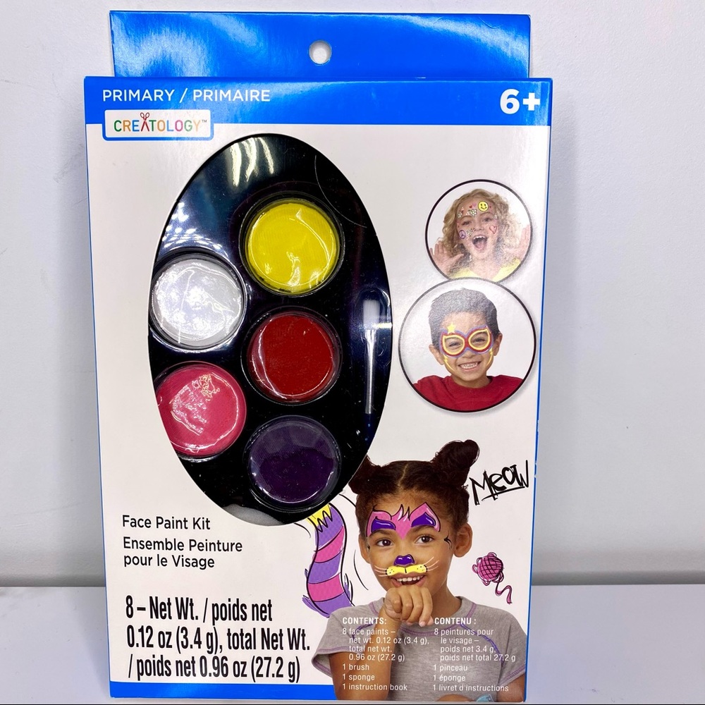 Creatology 8 Face Paints Kit Fragrance Free Easy to Remove